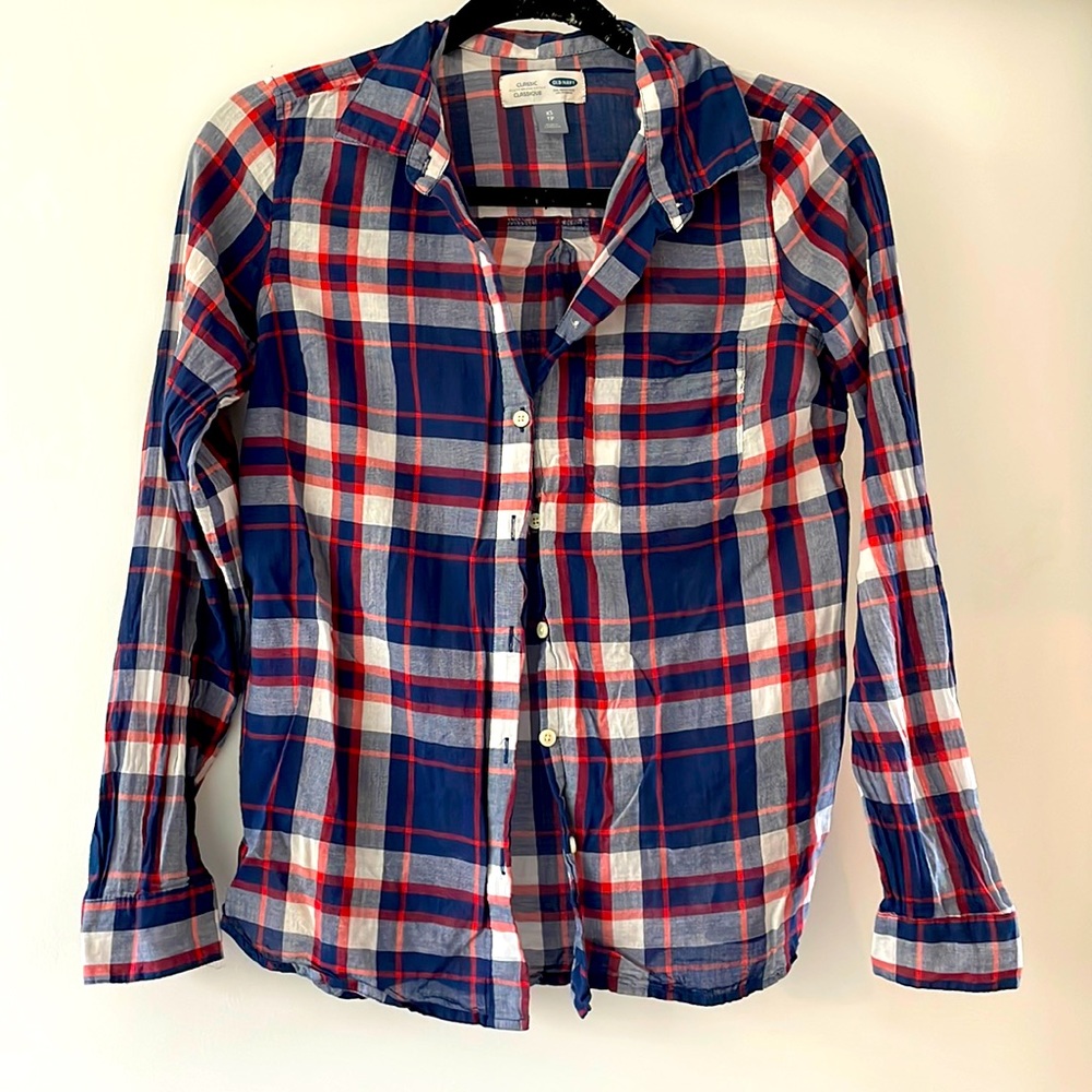 Women’s Old navy plaid button down